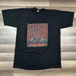 VTG Star Wars Phantom Menace Darth Maul Shirt Sz L